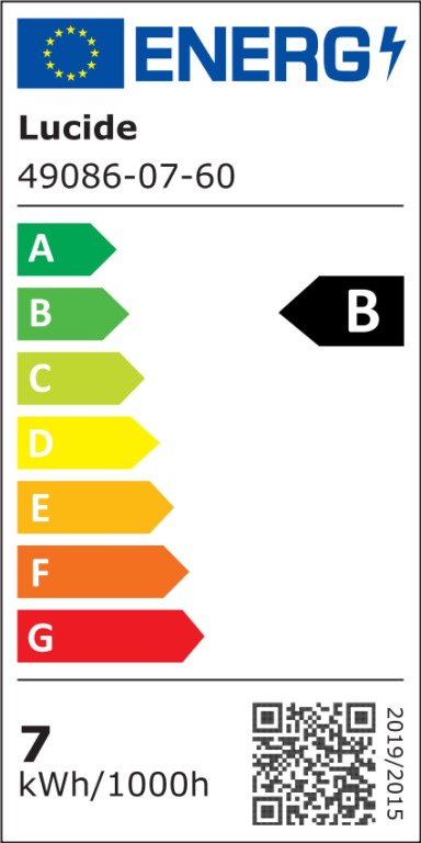 Lucide G80 LED lichtbron E27 7W 2700K B transparant dimbaar
