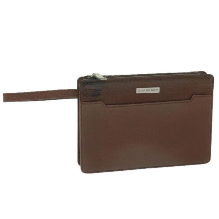 Burberry Vintage Burberry Clutch Brown