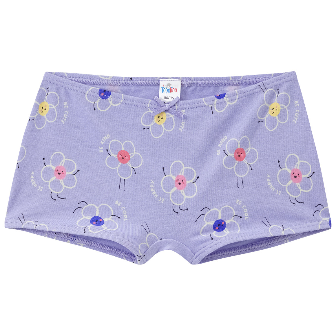 Topolino 5 Mädchen Pantys mit Blümchen-Print helllila / creme / rosa