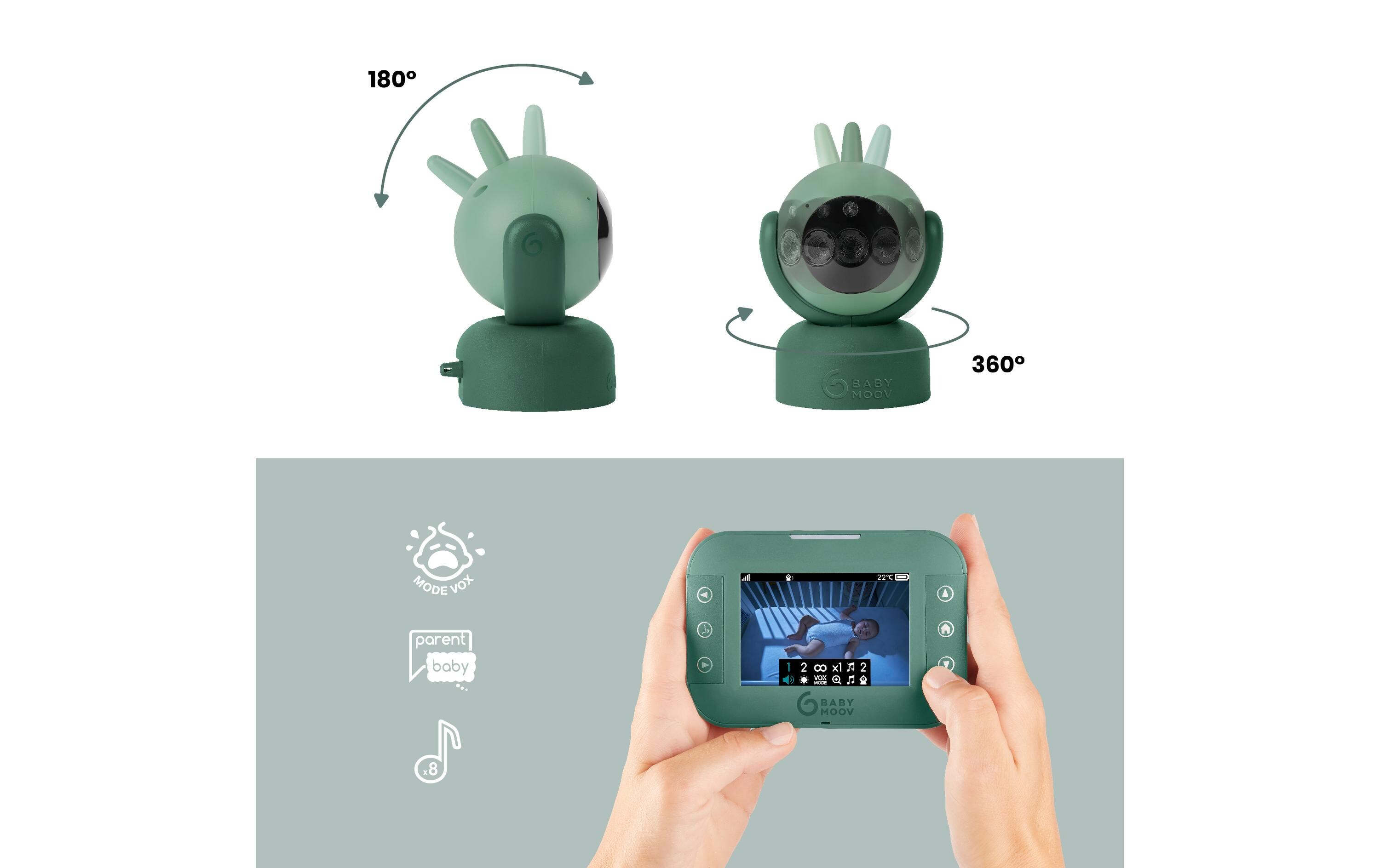Babyphone YOO TWIST mit Kamera<br>Babyphone mit 360° drehbarer und neigbarer Kamera