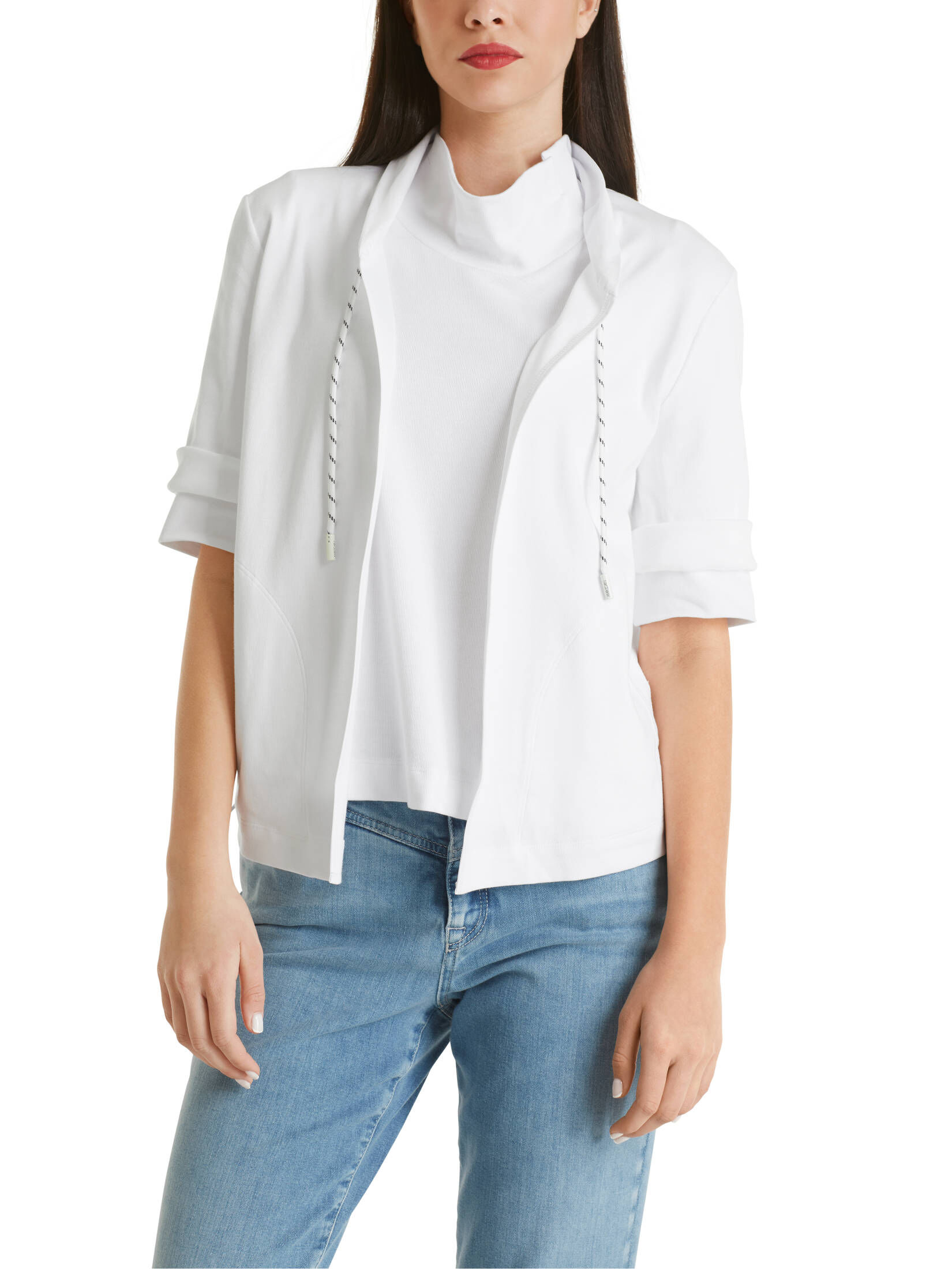 Marc Cain| Damen Sweatjacke Kurzarm