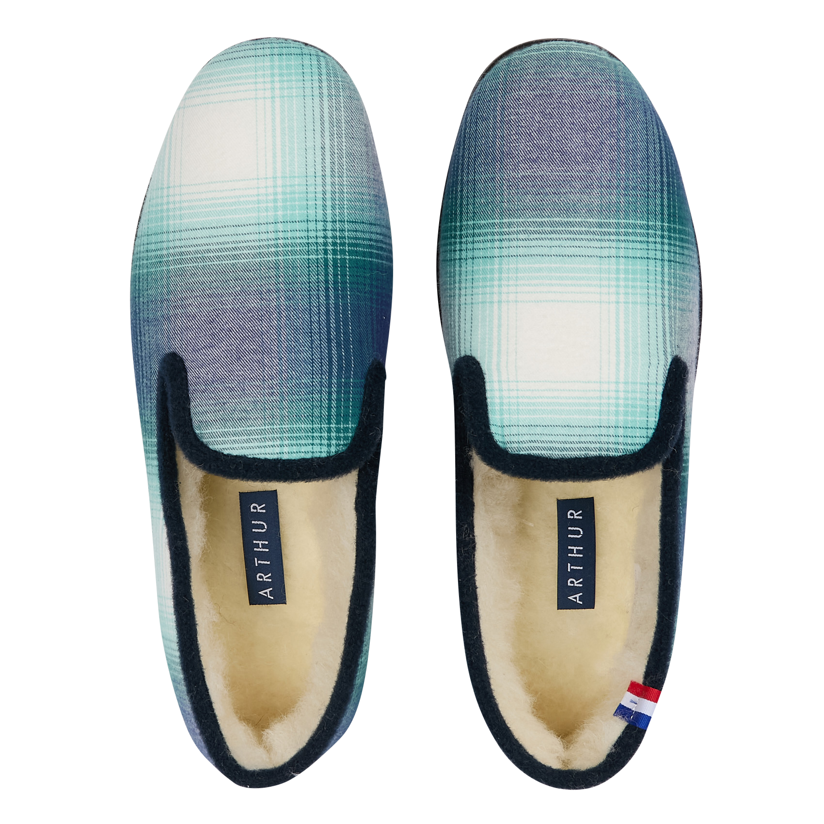 Chaussons imprimés | Bleu