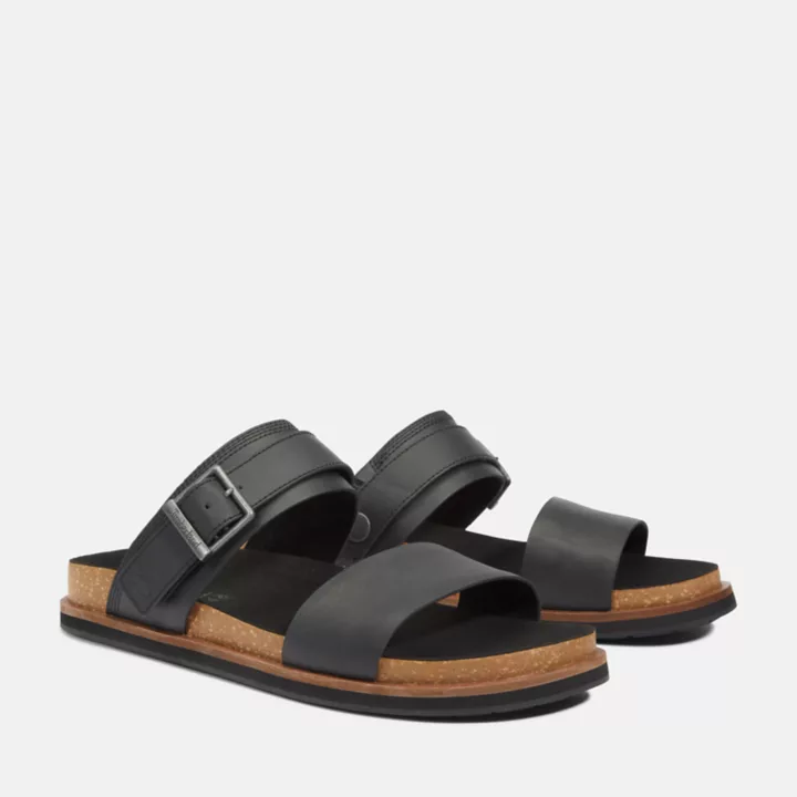 Sandale à double bride Amalfi Vibes pour homme en noir