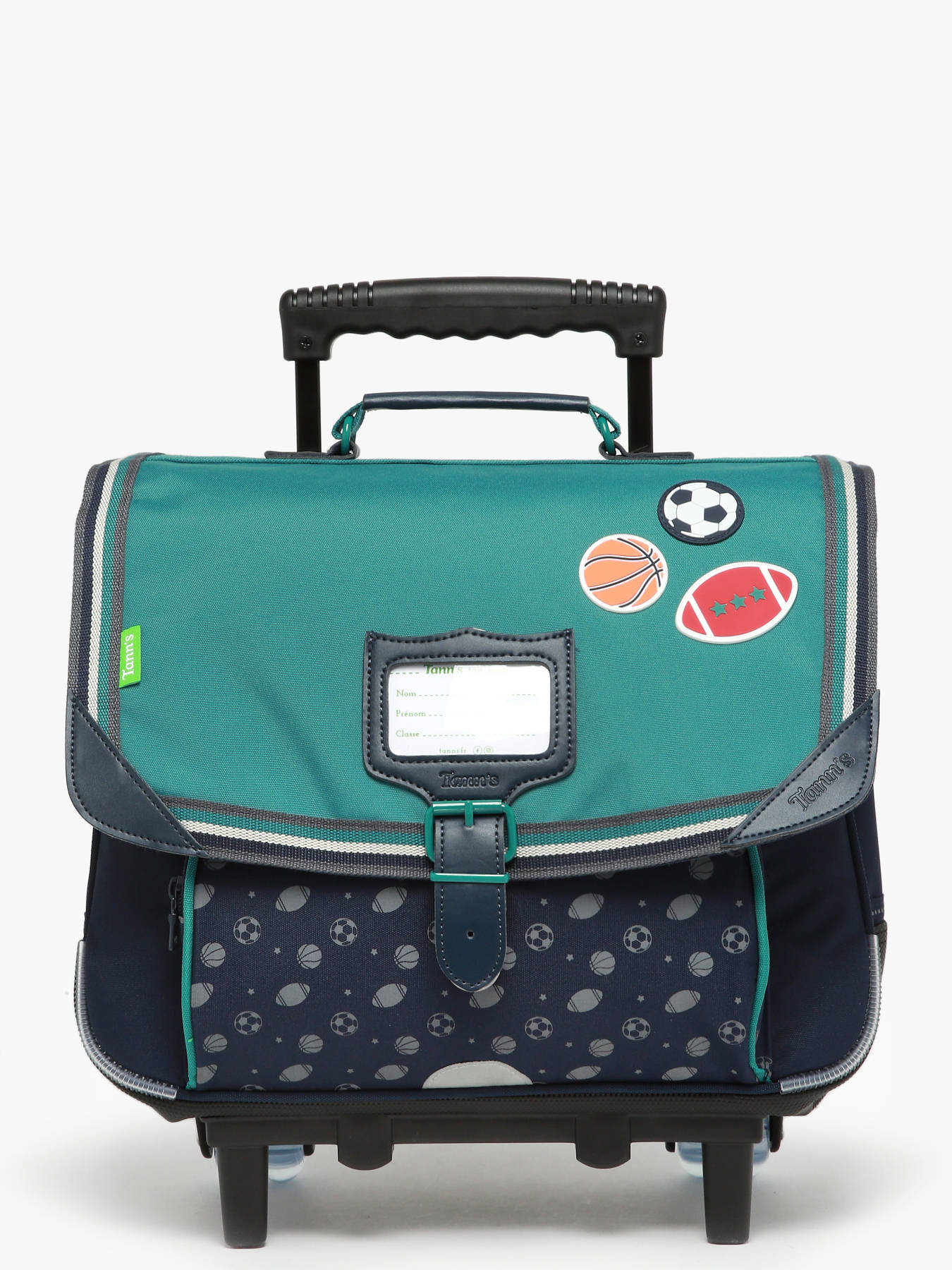 Cartable  roulettes 2 compartiments TANN'S
