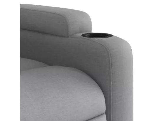 Fauteuil inclinable Gris clair Tissu