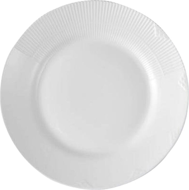 Royal Copenhagen Hvid Elements 26 cm. tallerken Hvid
