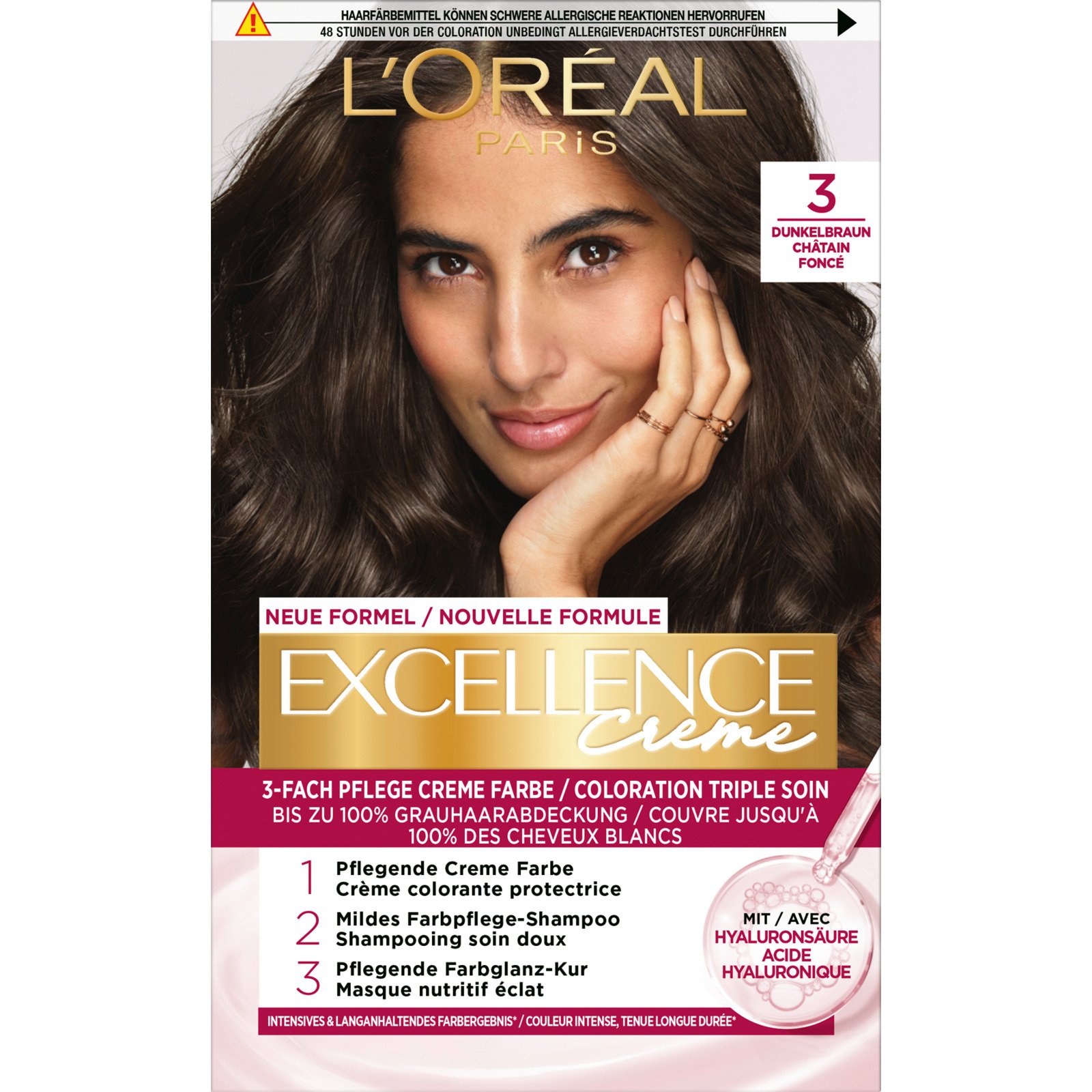 L'Oréal Excellence Crème dunkelbraun 3