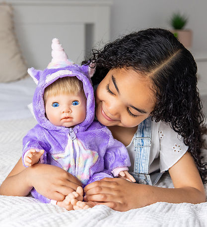 Tiny Treasures Dukket?j - Unicorn Star All-In-One