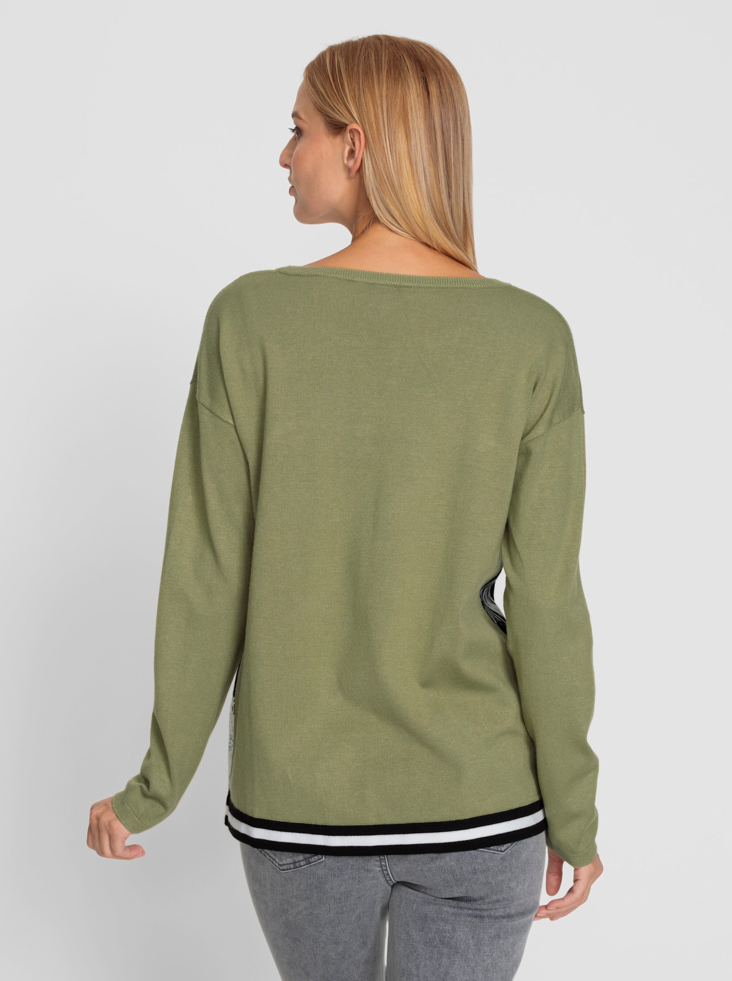 Druck-Pullover