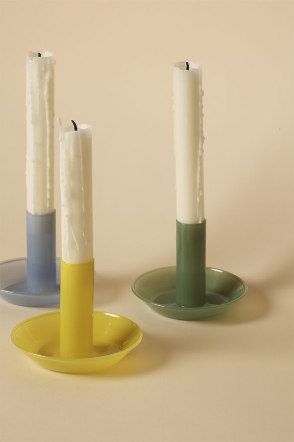AU Maison Glas lysestage, lys mint, 10xø8 cm