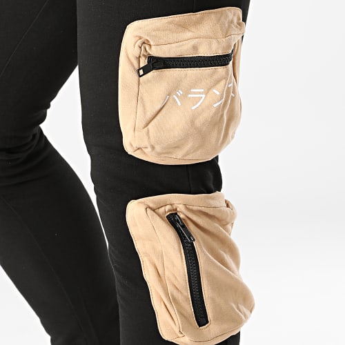 Pantalon Jogging E8 Noir Beige