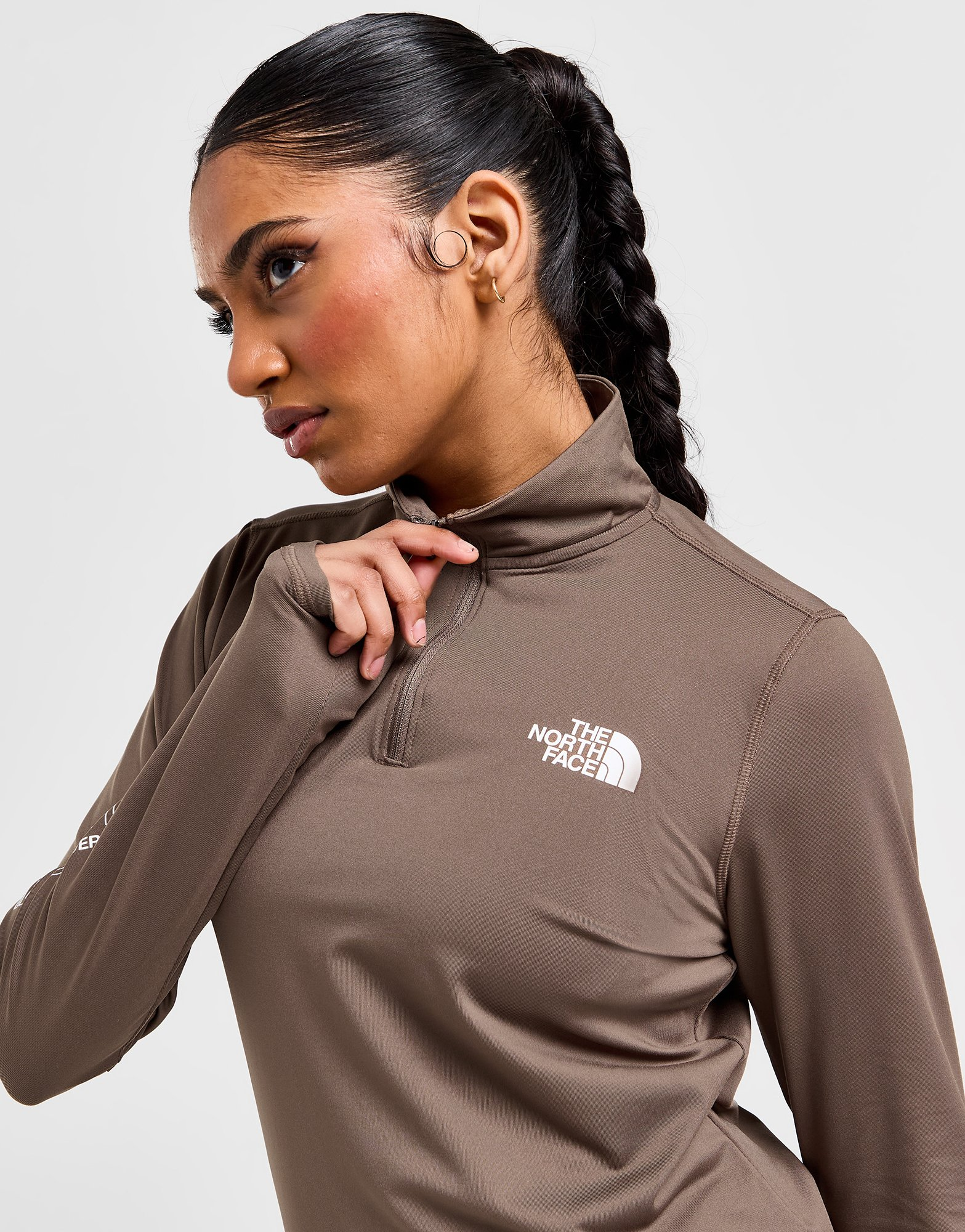 The North Face Haut Zippé Outline Femme