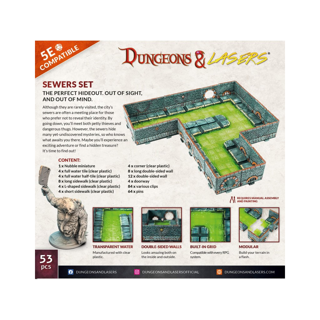 Dungeons & Lasers - Décors - Sewers Set