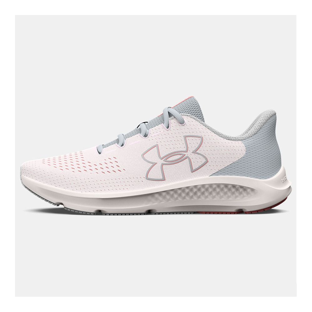 Under Armour CHARGED PURSUIT 3 BIG LOGO - Chaussures running Femme blanc