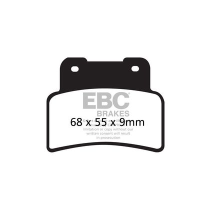Plaquettes de freins EBC Organique avant
