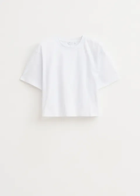T-shirt met koord wit (WIT)