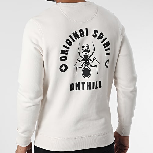 Sweat Crewneck Original Spirit Beige Noir