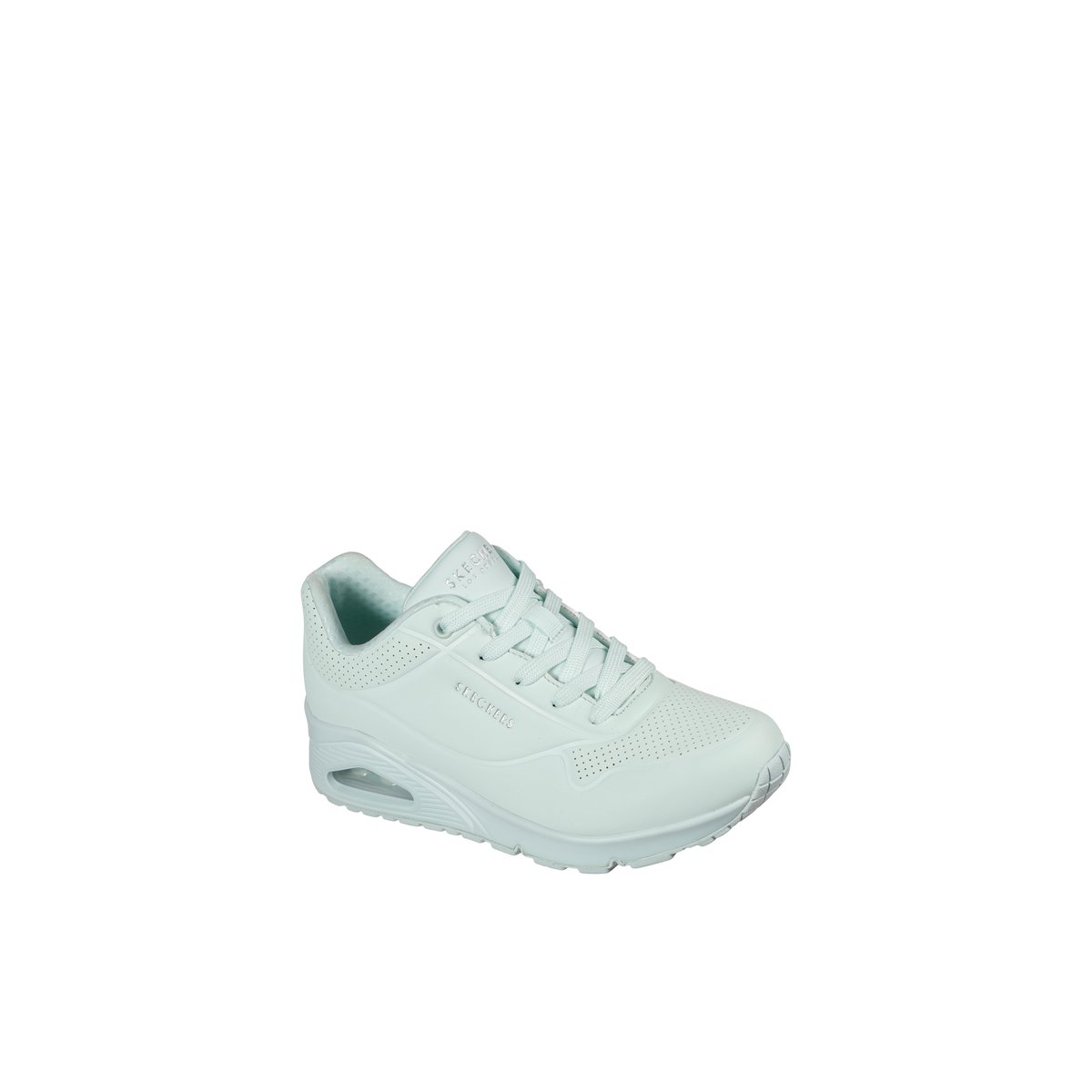 2X les points-Uno_soa-l-Baskets - Talon plat - Vert Clair