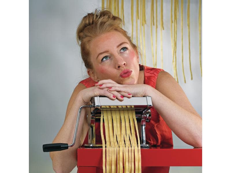 Kela Pastamaschine Antonietta Silber Pastamaschine für Linguine/Tagliatelle