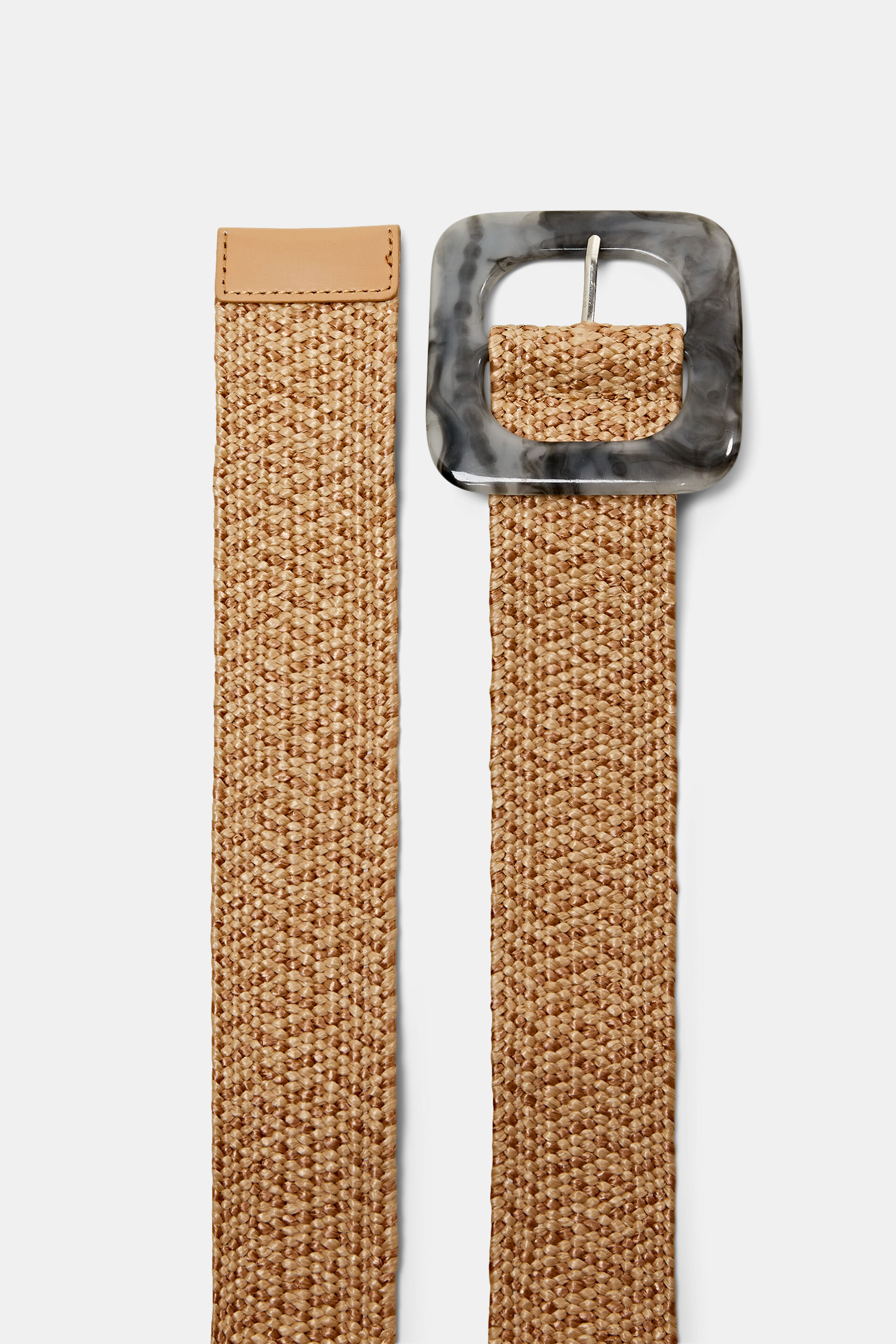 Ceinture taille haute tissée élastique