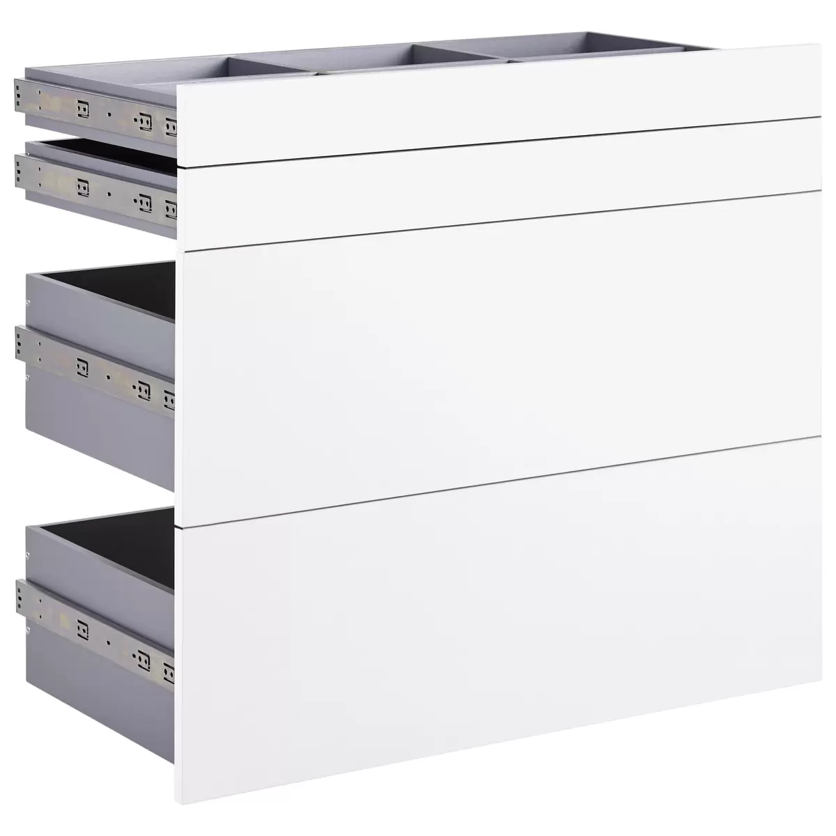 Schubladenset Unit weiss