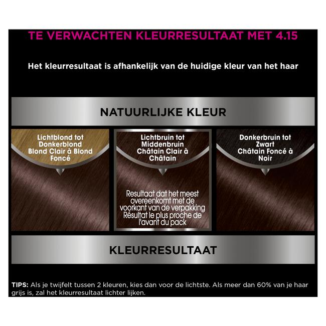 Garnier Olia Permanente Haarverf 4.15 IJs-Kastanjebruin