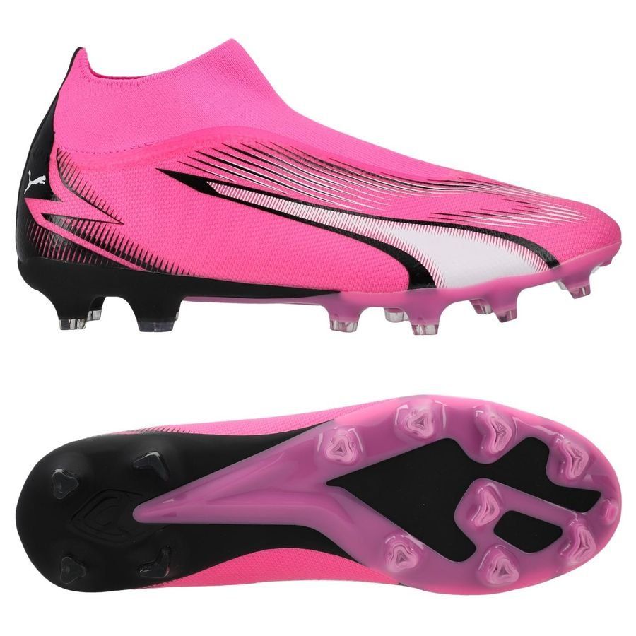 PUMA Ultra Match   Laceless FG/AG Phenomenal - Poison Pink/Blanc/Noir