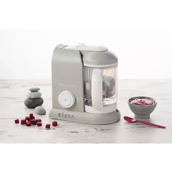 Processador de Alimentos e Liquidificador Béaba Babycook Solo Cinza