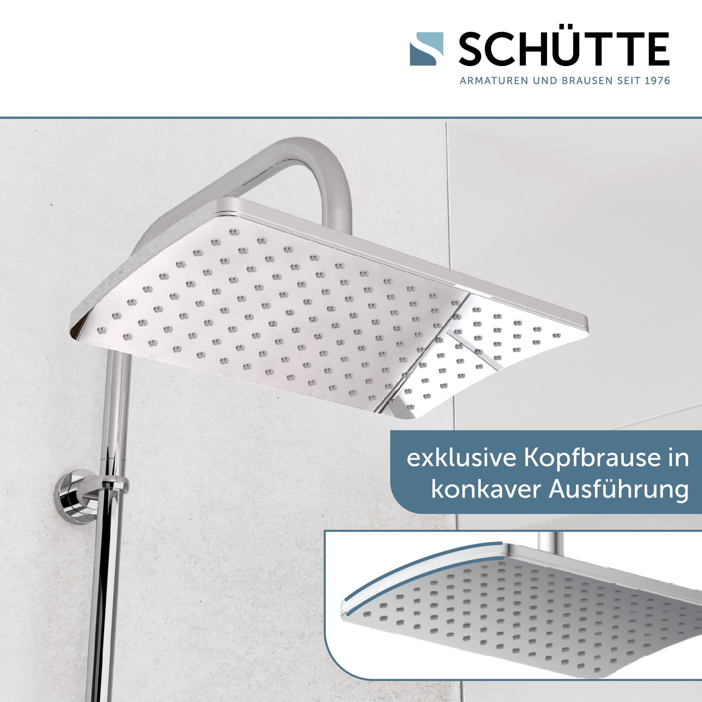 Schütte Brausegarnitur »Mallorca« Duschsystem mit Kopfbrause und Handbrause