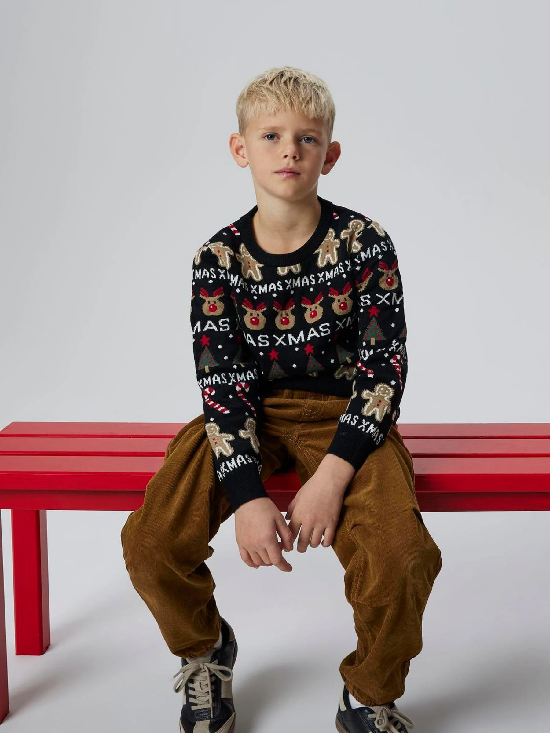 Name It gebreide kersttrui