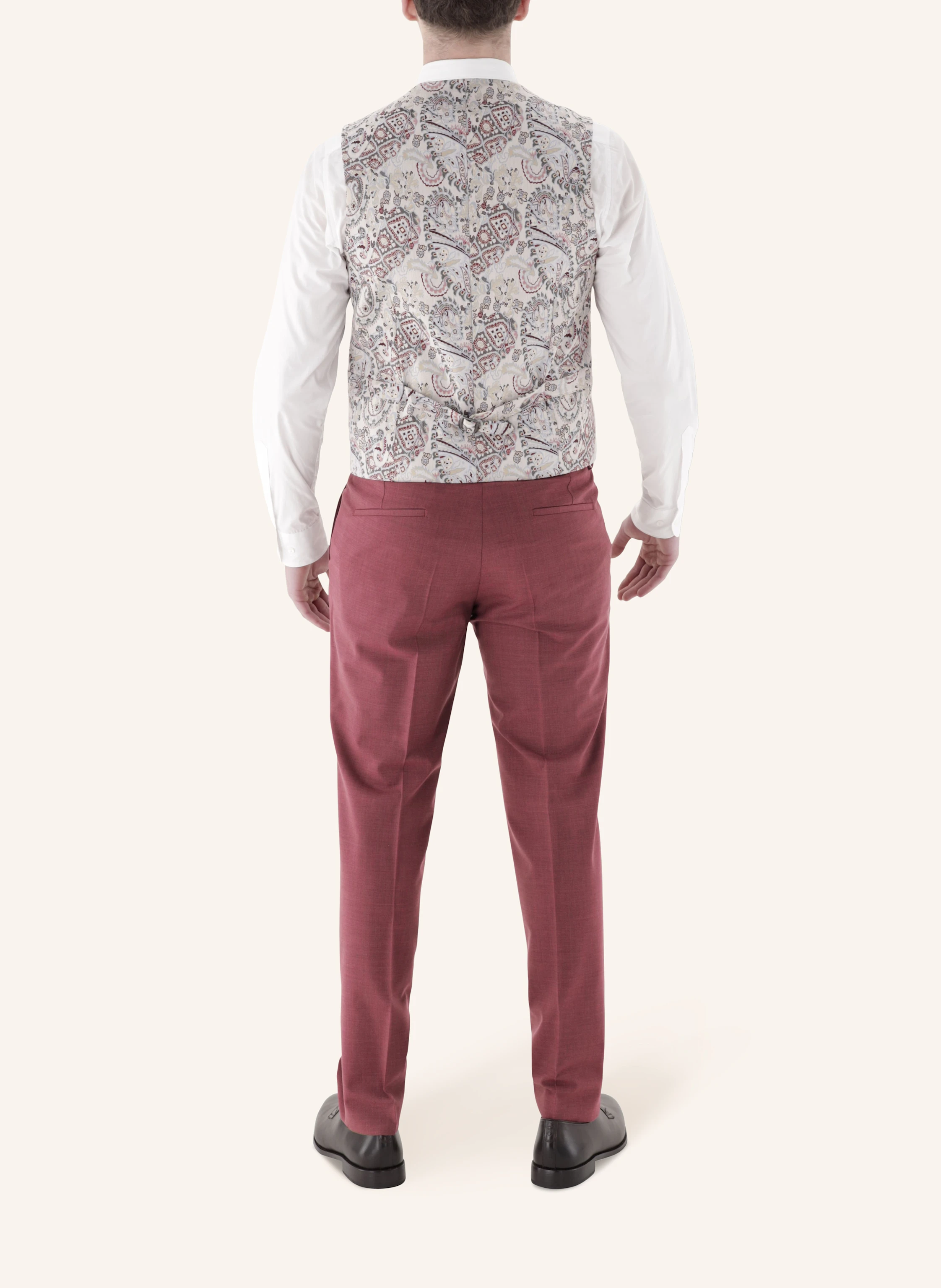 CG - CLUB of GENTS Weste CG Plum Slim Fit