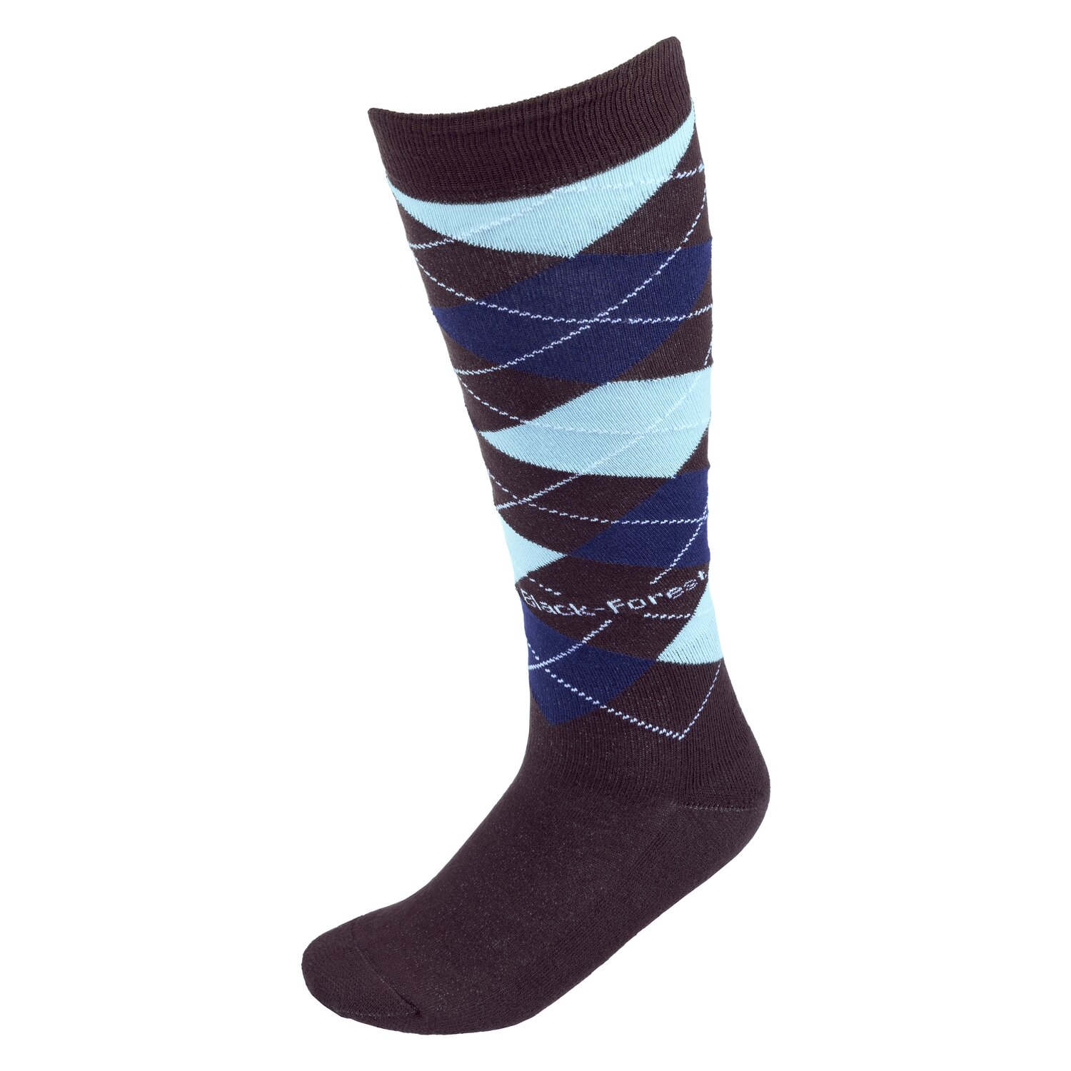 black forest Kniestrümpfe  - choco/türkis/navy