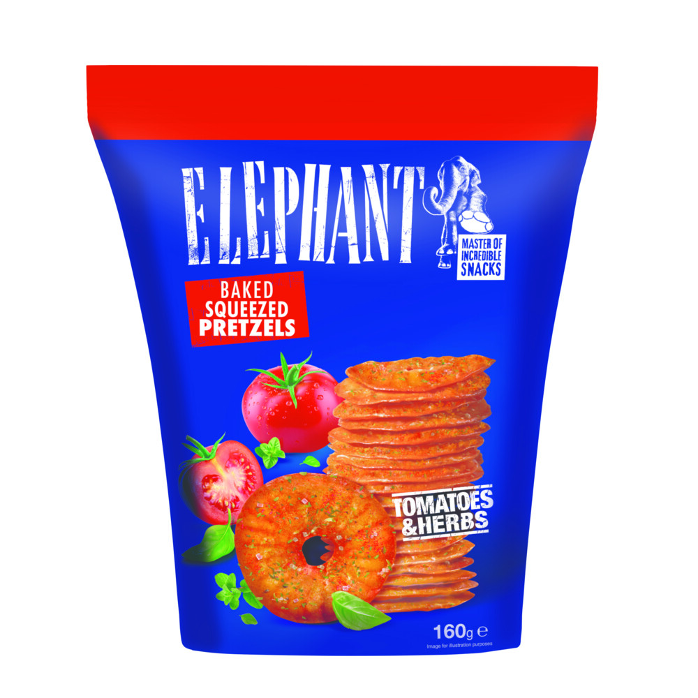 Elephant Pretzels Tomaat & Kruiden160 gr