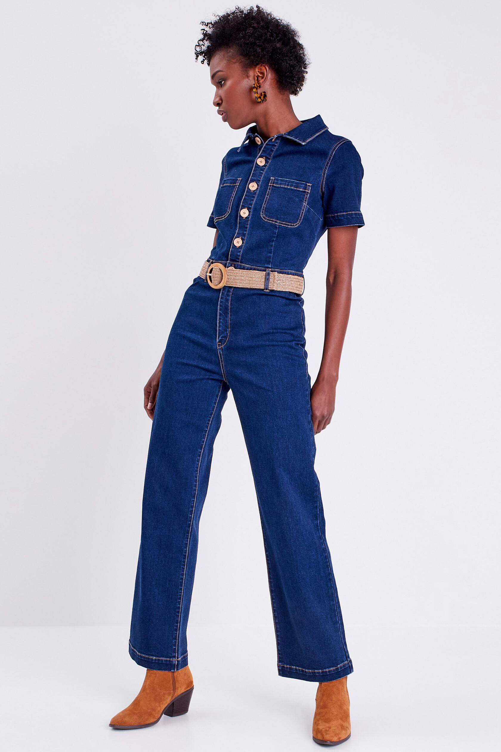 Cache Cache jumpsuit dark blue denim
