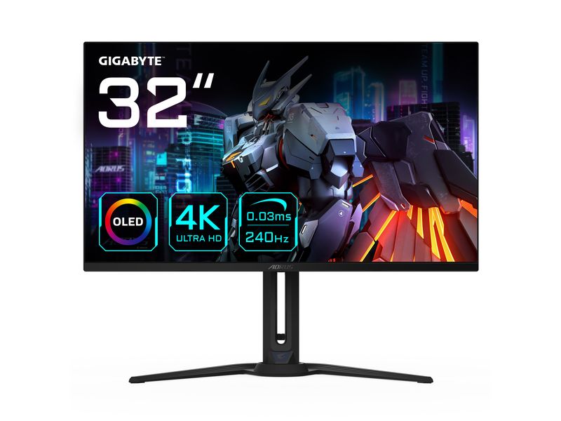 Gigabyte Monitor Aorus FO32U2 31.5'' 3840 x 2160 Pixel 4K Ultra HD Monitor Schwarz