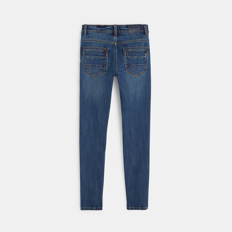Jean bleu skinny ultra-résistant garçon