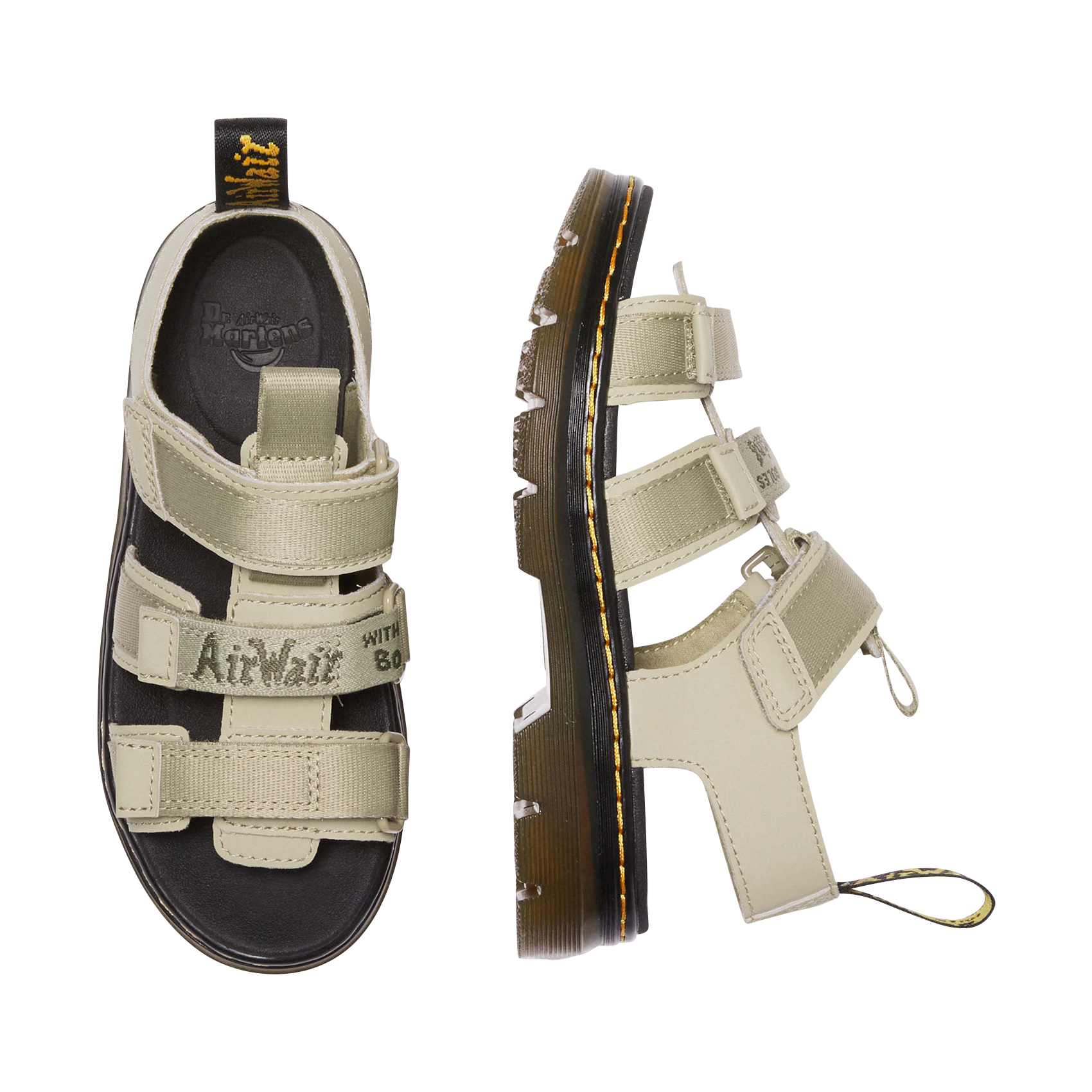 CALLAN J - Sandales en cuir | Kaki