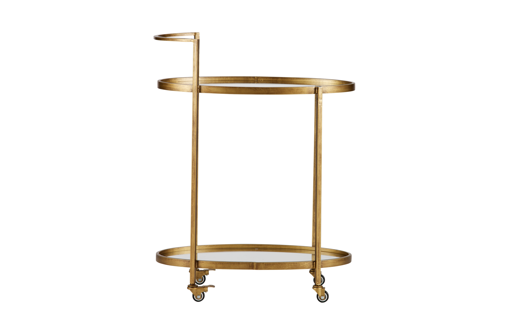 Trolley Push Push trolley metaal antique brass