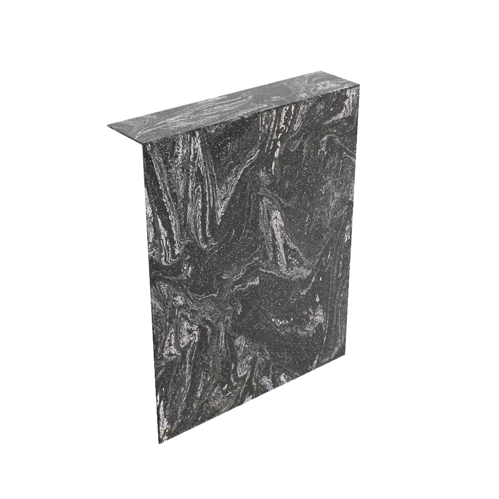 Mondiaz Hope toiletplaat solid surface 100x125cm lava niet voorgeboord