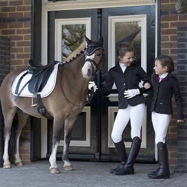 Paardrijjas QHP Robin Kids Zwart
