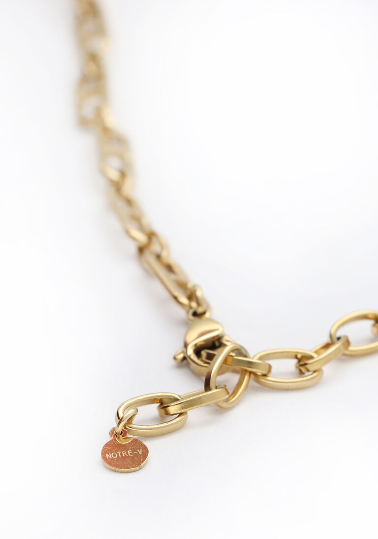 NOTRE-V gouden notre-v ketting omfw22-018