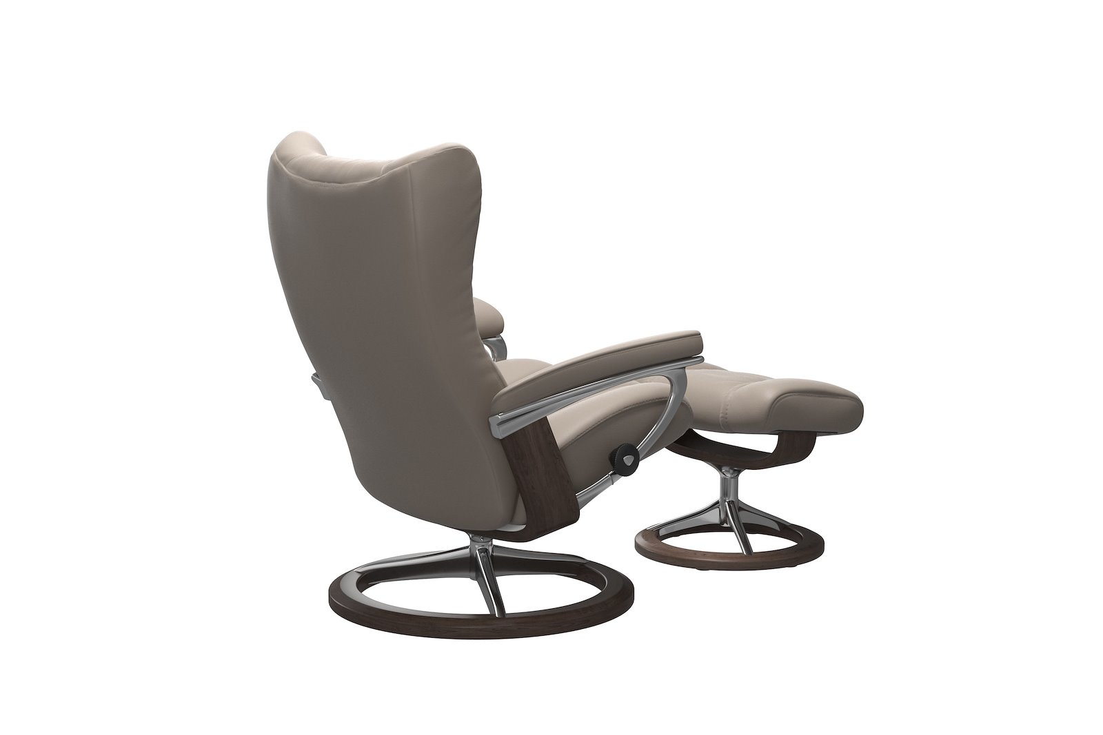 Wing lenestol m/krakk Hud Paloma Dark Mushroom - Signature Chrome - Eik