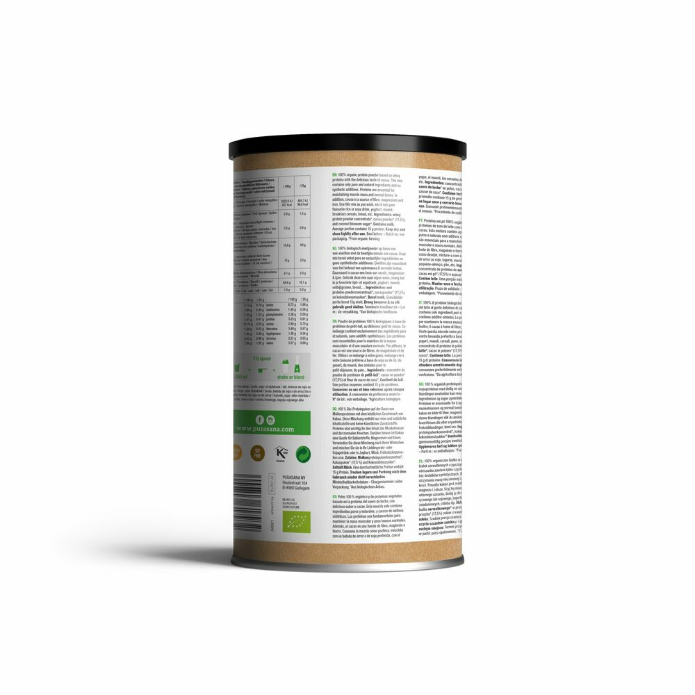 Purasana Single Protein Powder Cacao Bio400 gr
