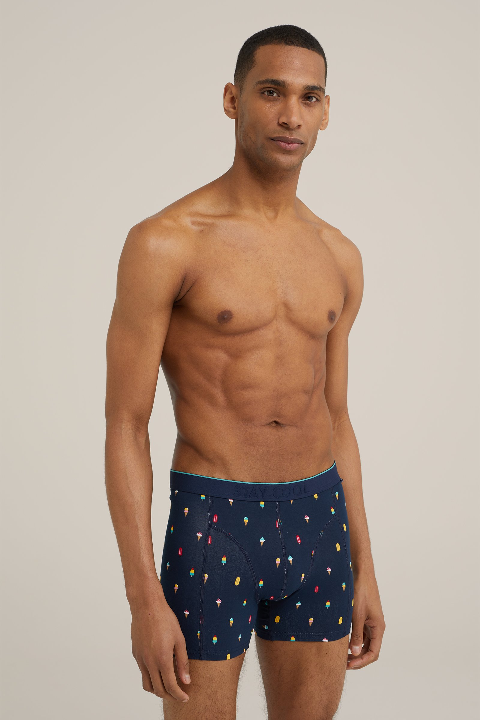 boxershort met dessin WE Fashion Donkerblauw
