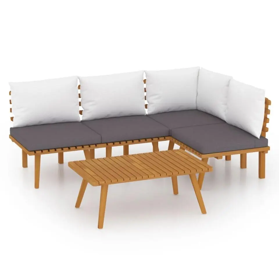 vidaXL - Loungeset - Bruin - Acaciahout
