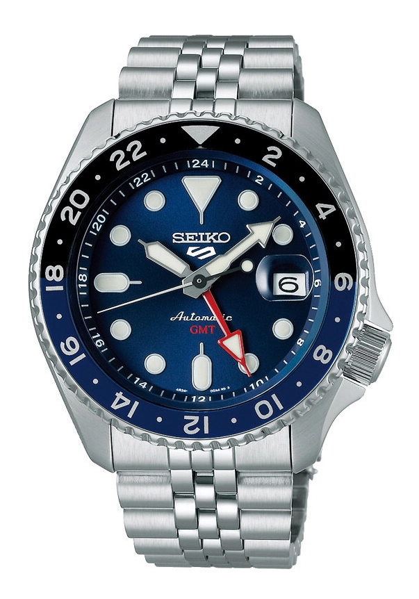 Seiko  5 SKX Sport Style GMT Herrenuhr blau SSK003K1