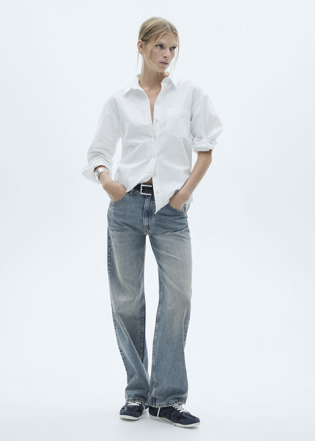 MANGO Miami medium-rise straight-fit jean Di