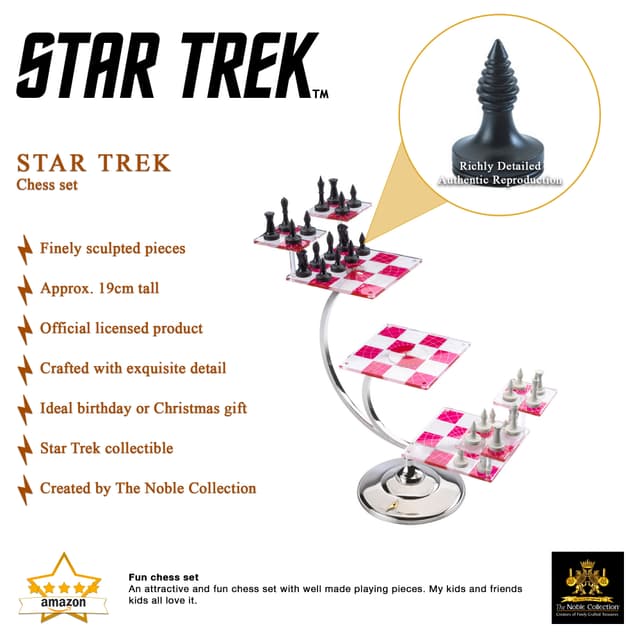 Noble Collection Star Trek skakspil (3D-skak)