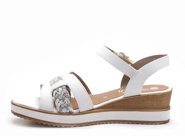 Remonte nu pieds talons femme d6461 blanc