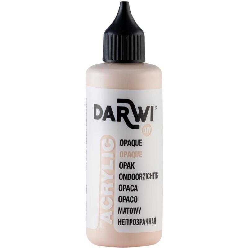 Darwi Flacon de 80 ml de Peinture Acrylique Universelle Opaque - Nude